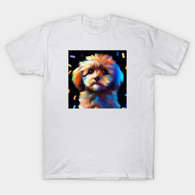 Cute Cavoodle Drawing T-Shirt by Play Zoo